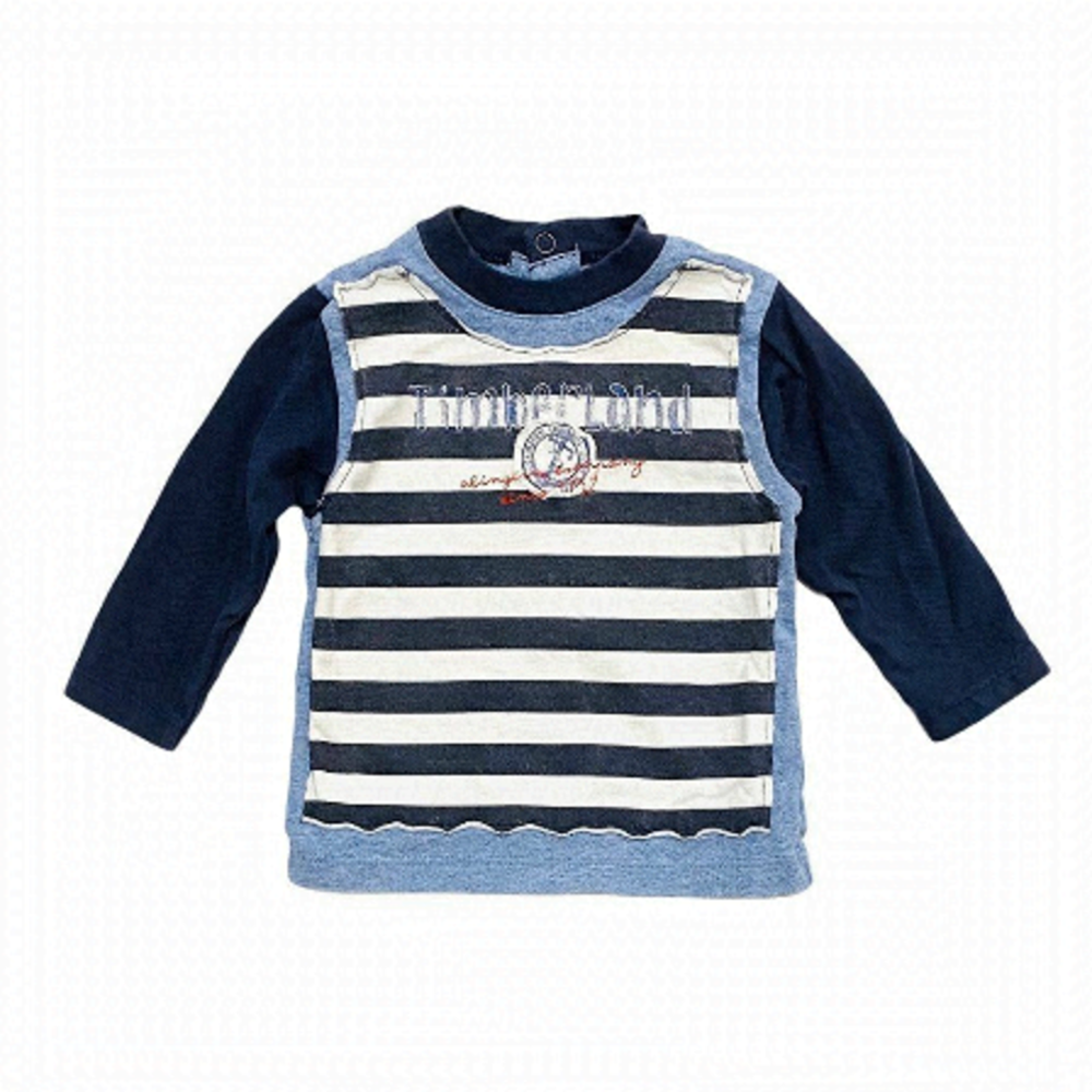 𝅺timberland Striped Patch Long Sleeve Shirt